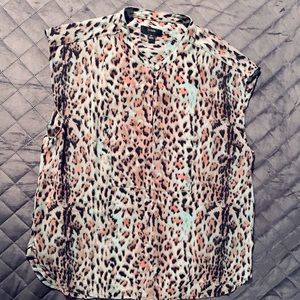 JCREW  Leopard Print Blouse